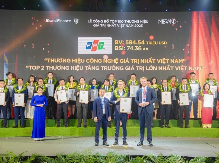 ตัวแทน FPT ได้รับการรับรองว่า FPT เป็นแบรนด์เทคโนโลยีที่มีมูลค่าสูงที่สุดในเวียดนาม และครองตำแหน่งแบรนด์ที่เติบโตเร็วที่สุด 2 อันดับแรกในเวียดนามเมื่อพิจารณาจากมูลค่าแบรนด์