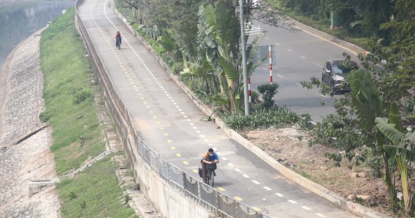 Đường dành cho xe đạp ở Hà Nội vắng hoe sau 1 tháng hoạt động