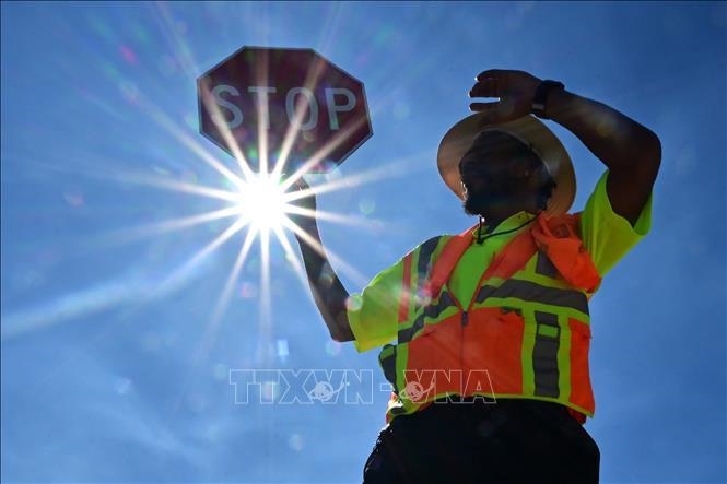 Bright sunshine in Las Vegas, Nevada (USA), July 12, 2023. (Photo: AFP/VNA)