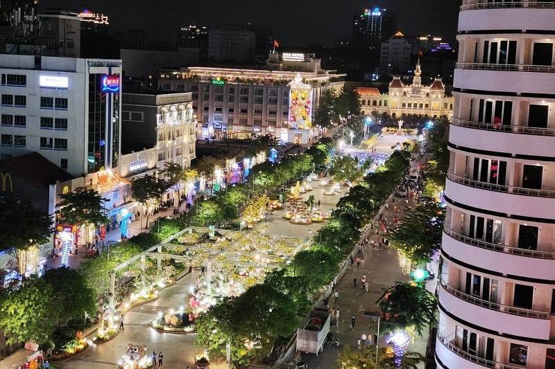 Walking street where the "diamond coordinates" of Pho Yen are officially revealed