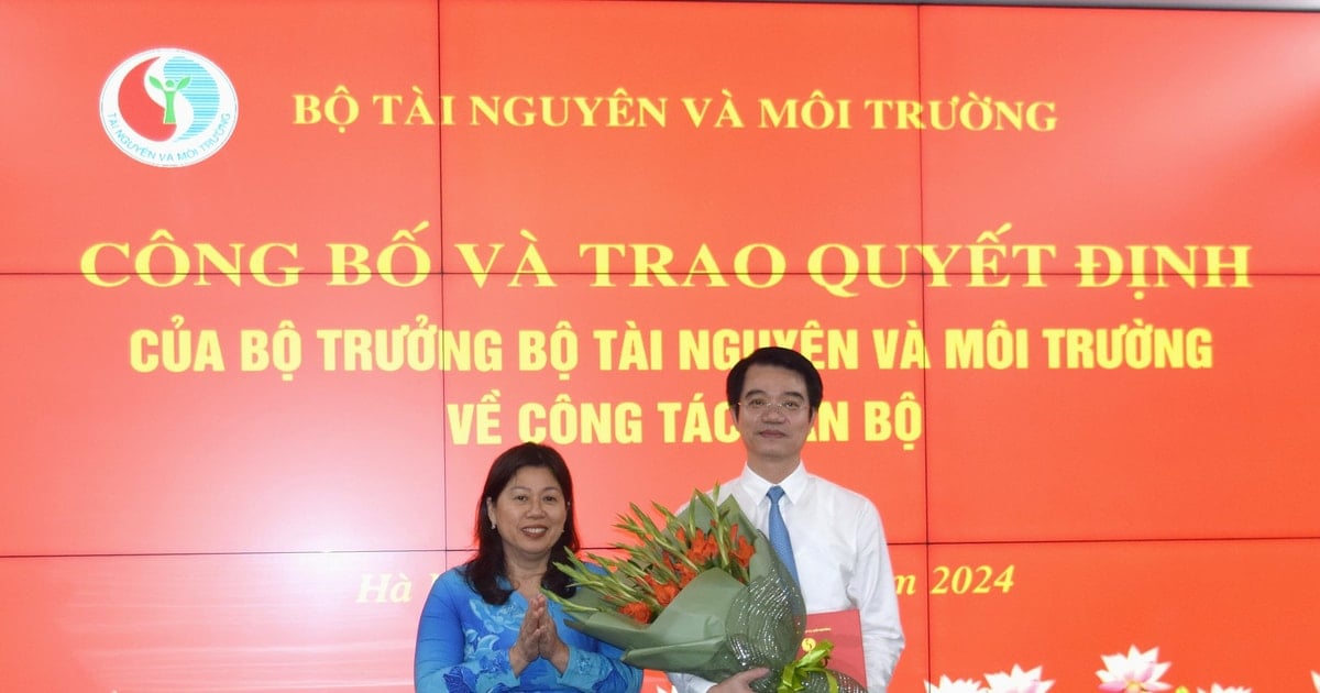 Nomination de M. Pham Tan Tuyen au poste de directeur du Département de l'organisation et du personnel du ministère des Ressources naturelles et de l'Environnement