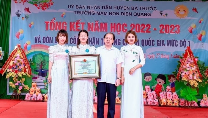 Jardín de infancia Dien Quang (Ba Thuoc - Thanh Hoa): solidaridad para construir una escuela de nivel nacional