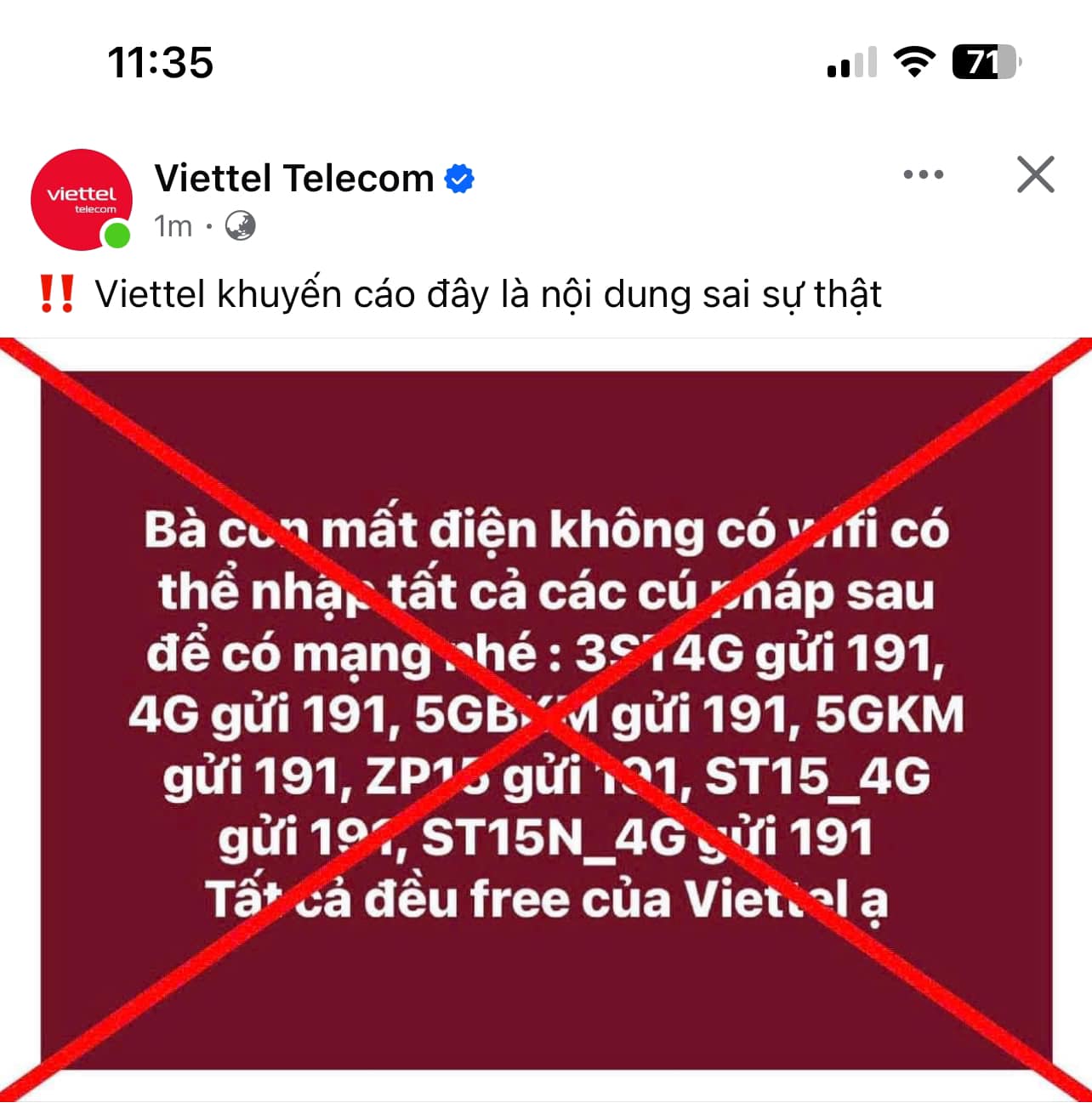 Viettel advises people about false content on social networks image 1