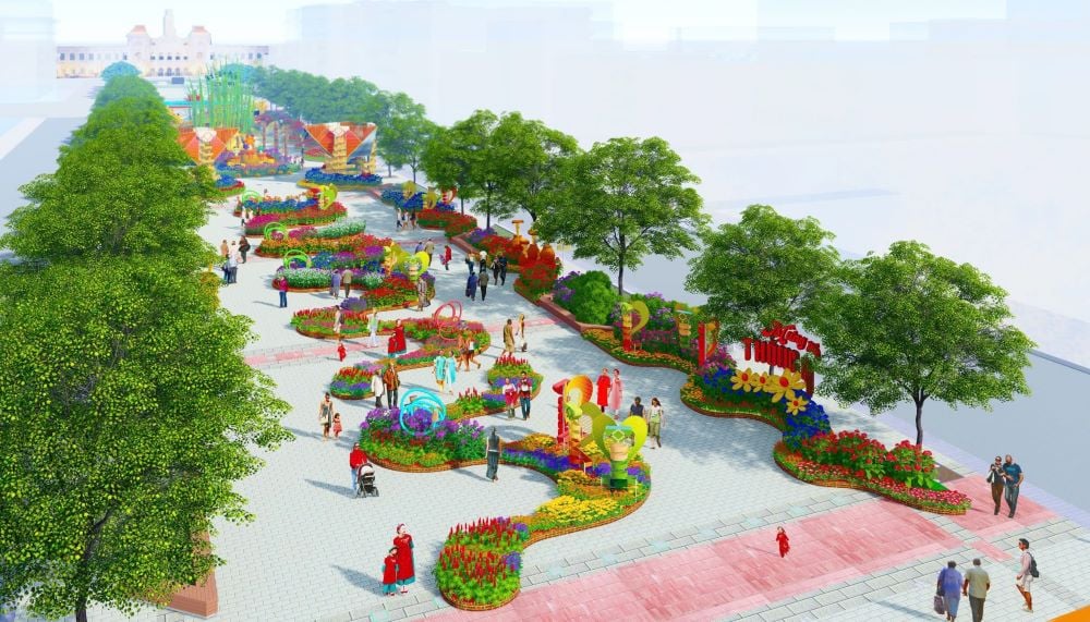 มาสคอตในงาน Nguyen Hue Flower Street Tet 2025 จะอลังการขนาดไหน?