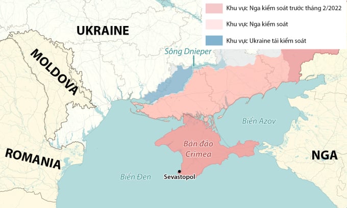 Location of the city of Sevastopol on the Crimean peninsula. Graphics: RYV