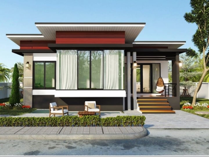 Consulte 10 modelos de casas rurales con techo plano, hermosas y económicas - 1