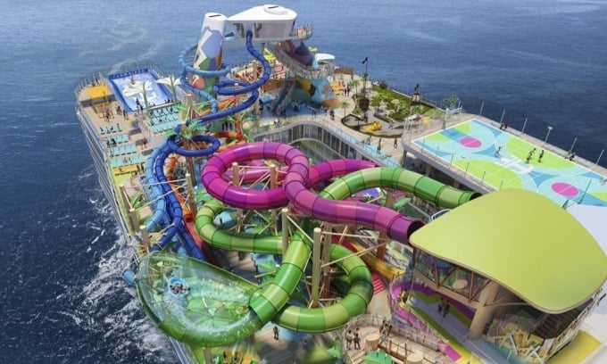 Über den Platz im Heck des größten Kreuzfahrtschiffes der Welt gibt es unterschiedliche Meinungen. Foto: Royal Caribbean International