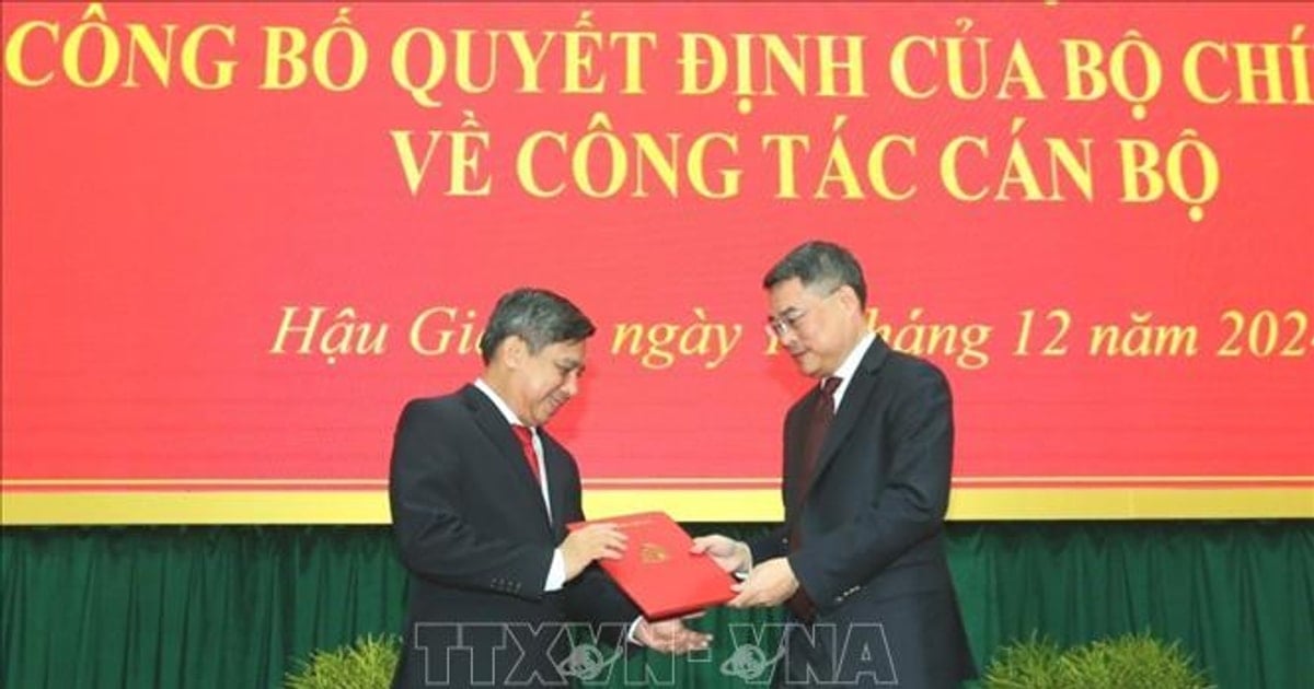 Ông Đồng Văn Thanh giữ chức Bí thư Tỉnh ủy, Chủ tịch UBND tỉnh Hậu Giang