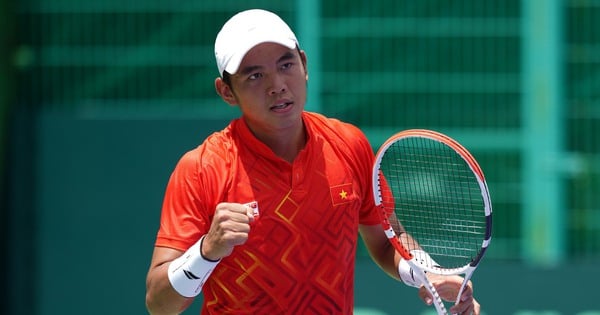 Lý Hoàng Nam bùng nổ đánh bại tay vợt Nam Phi ở play-off Davis Cup