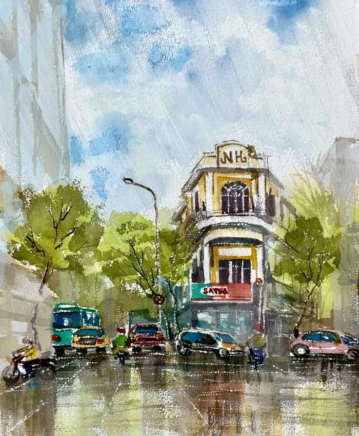 Góc ký họa: Biệt thự trăm tuổi từng được làm thang máy để... ngắm chim - Ảnh 2.