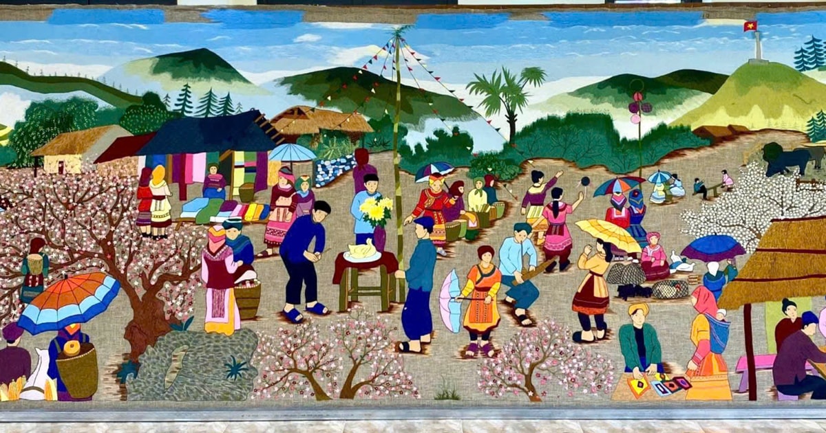 ស្នាដៃ​របស់​ប្រជាជន Thu Lao ថត​បាន​ក្នុង​ Guinness វៀតណាម