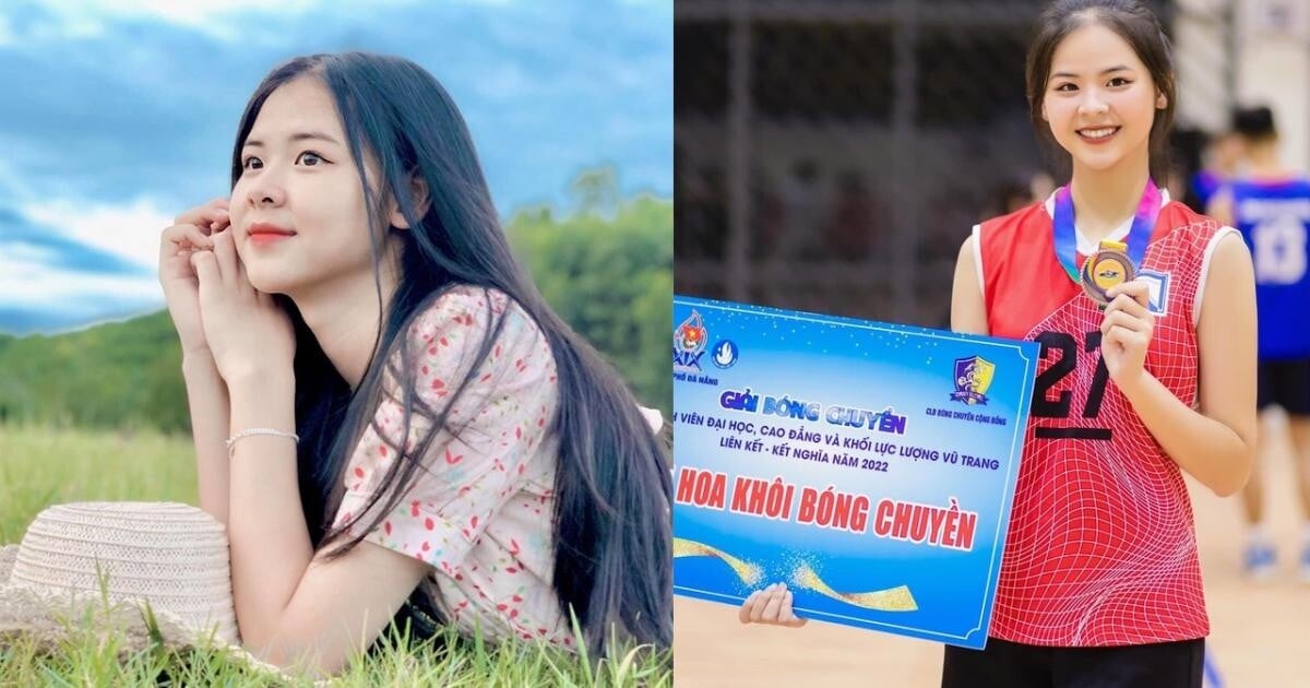 Revealing the family background of the volleyball beauty queen who entered the final round of Miss World Vietnam