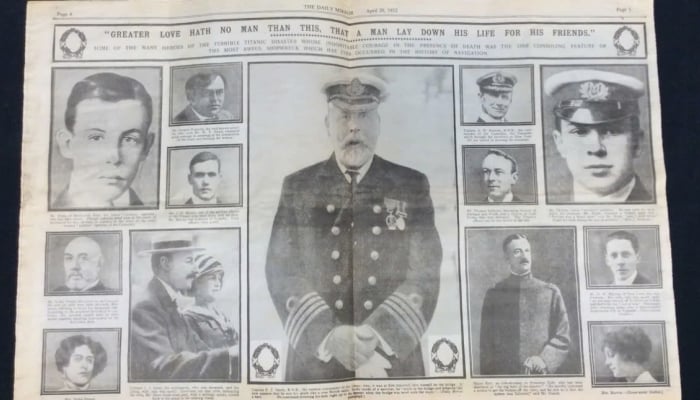 Le Titanic coulé retrouvé dans une armoire après 112 ans, rapporte le journal