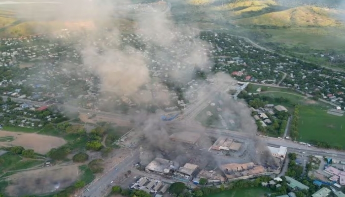 Polizeiprotest, Papua-Neuguinea erklärt den Ausnahmezustand