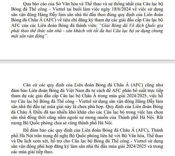 Thể Công Viettel buộc phải chia tay sân Hàng Đẫy: Chờ VFF trả lời AFC- Ảnh 2.