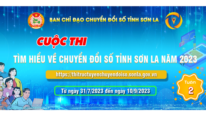 Kết quả tuần thứ nhất Cuộc thi tìm hiểu về chuyển đổi số tỉnh Sơn La năm 2023