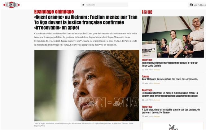 French public opinion supports Ms. Tran To Nga in her journey to seek justice.