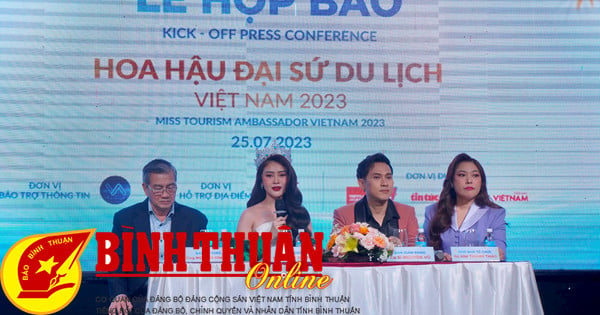 Họp báo  cuộc thi “Hoa hậu Đại sứ du lịch Việt Nam 2023” tại Bình Thuận