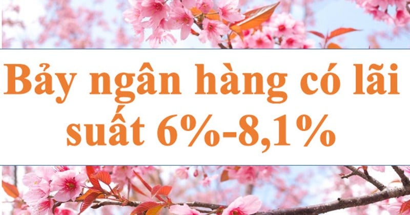 Lãi suất ngân hàng hôm nay 25.6: Bảy ngân hàng có lãi suất 6