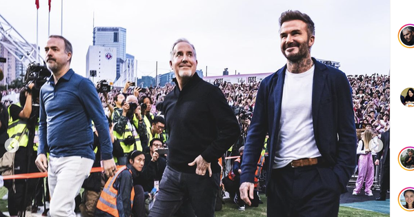 David Beckham immediately went to Hong Kong on the day 40,000 fans welcomed Messi