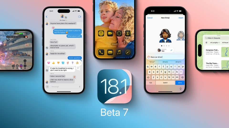 Apple、iOS 18.1 ベータ 7 をリリース  