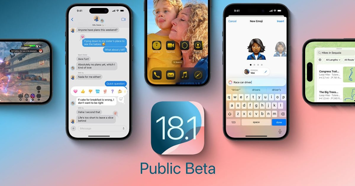 iOS 18.1 has its first public beta