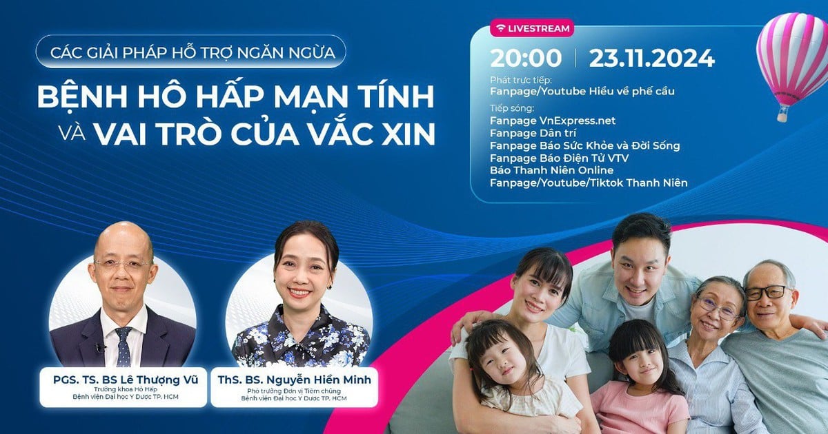 Các giải pháp ngăn ngừa bệnh hô hấp mạn tính và vai trò của vắc xin