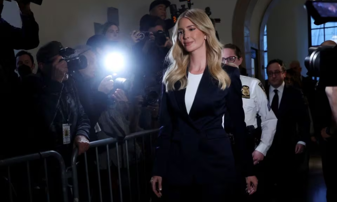 Ivanka Trump appears in court in Manhattan, New York, November 8. Photo: Reuters