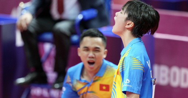 Winning table tennis gold medal, 2 young talents Anh Hoang - Ngoc Mai make history