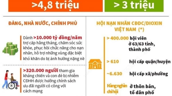 Góp phần xoa dịu nỗi đau da cam cho hàng triệu nạn nhân