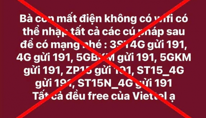 Viettel warns people about false content on social networks