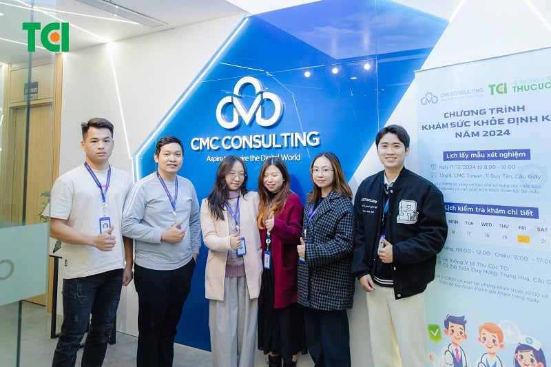 Công ty CMC CONSULTING khám sức khỏe cho nhân viên tại TCI