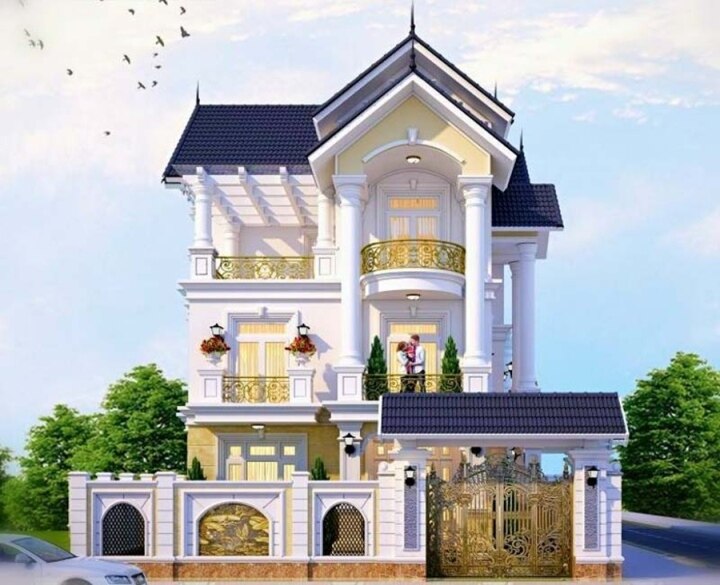 Top 10 der schönsten neoklassizistischen 3-stöckigen Hausmodelle - 9