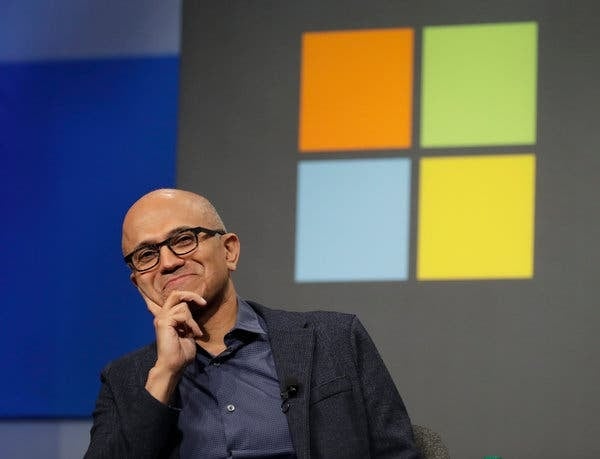 Satya Nadella, CEO Microsoft. Ảnh: AP