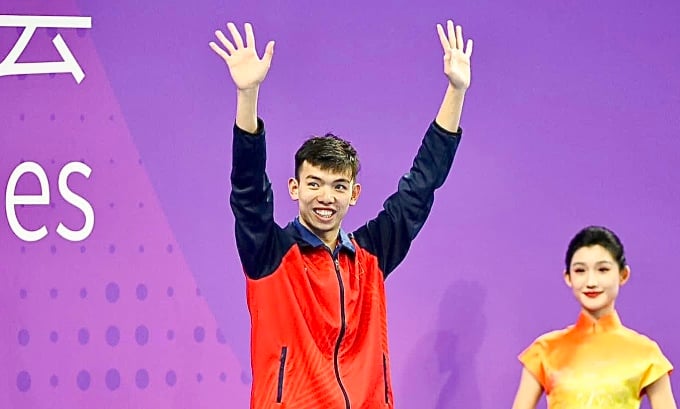 Huy Hoang is the most successful Vietnamese swimmer at the Asiad with one silver medal and three bronze medals.