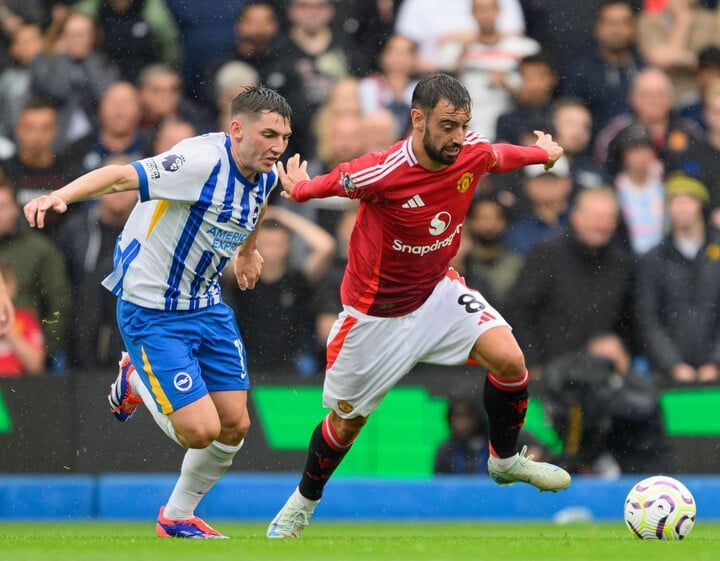 Man Utd verlor das Hinspiel gegen Brighton.