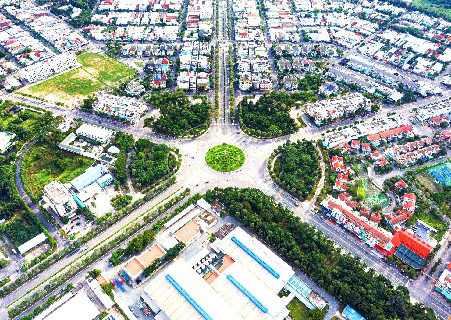 Viewing the newly established city in Binh Duong from above photo 9