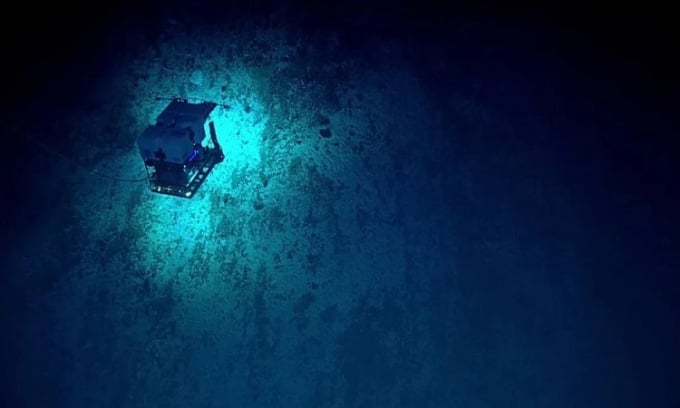 Die Wand eines Kraters im Marianengraben. Foto: NOAA
