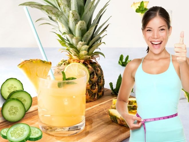 Beneficios del jugo de piña y pepino para reducir la grasa visceral