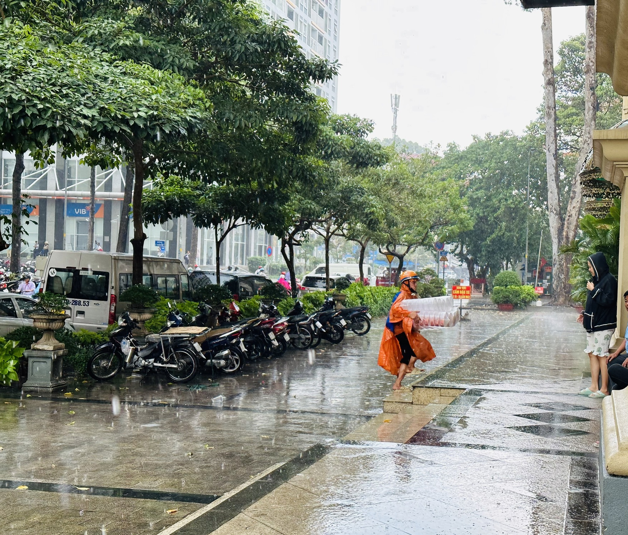 Giữa cao điểm nắng nóng, TP.HCM có mưa, gần Biển Đông có áp thấp nhiệt đới - Ảnh 1.