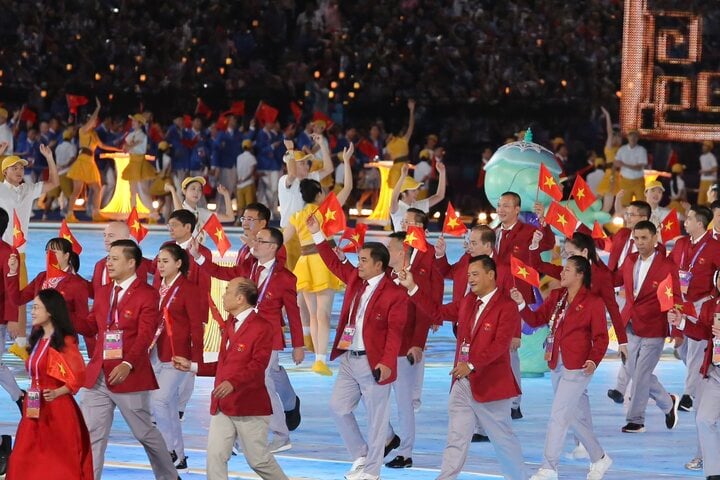 The Vietnamese sports delegation aims to win 2-5 gold medals. (Photo: Duc Thien)