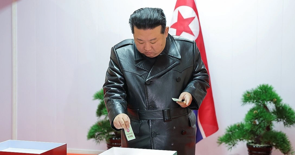 Kim Jong-un goes to vote in local elections