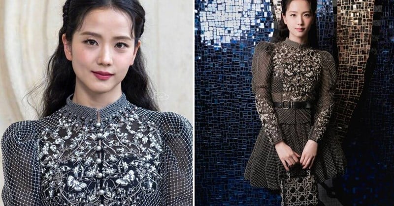 Busy filming, Jisoo (Blackpink) still appeared prominently at the Dior show