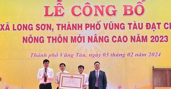 Bà Rịa - Vũng Tàu: Xã Long Sơn đạt chuẩn nông thôn mới nâng cao