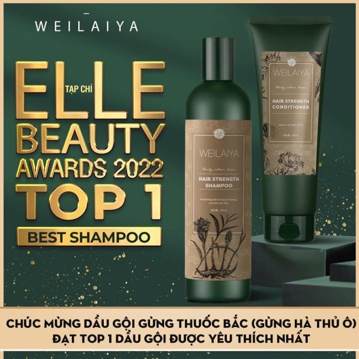 Weilaiya Hair Strength Shampoo - product contains fresh ginger extract, cleans hair oil and dirt at hair roots, helps hair follicles become stronger.