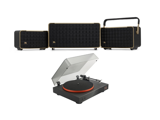 Dòng loa JBL Authentics và đầu đĩa than JBL Spinner BT