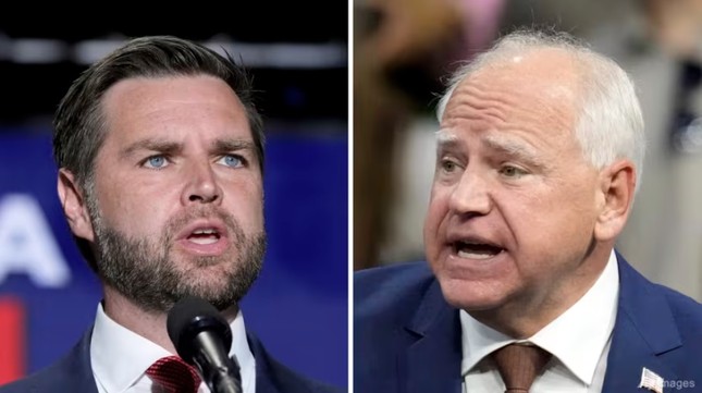 米副大統領候補2人が異例の劇的な対決に突入 写真1
