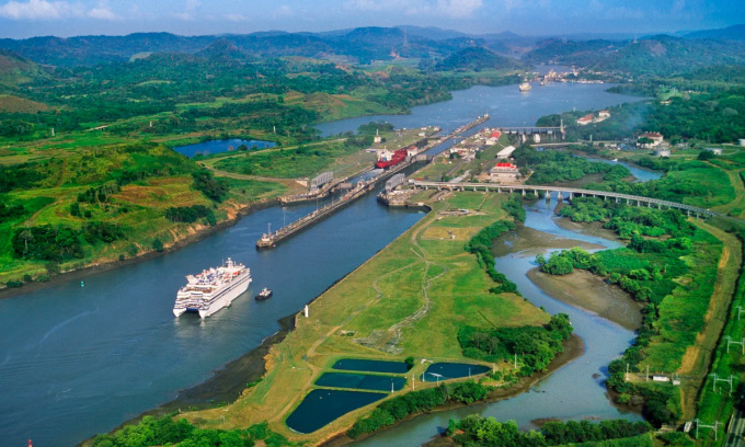 Kênh đào Panama là tuyến giao thông trọng yếu giữa Thái Bình Dương và Đại Tây Dương. Ảnh: Gonzalo Azumendi/Stone RF/Getty