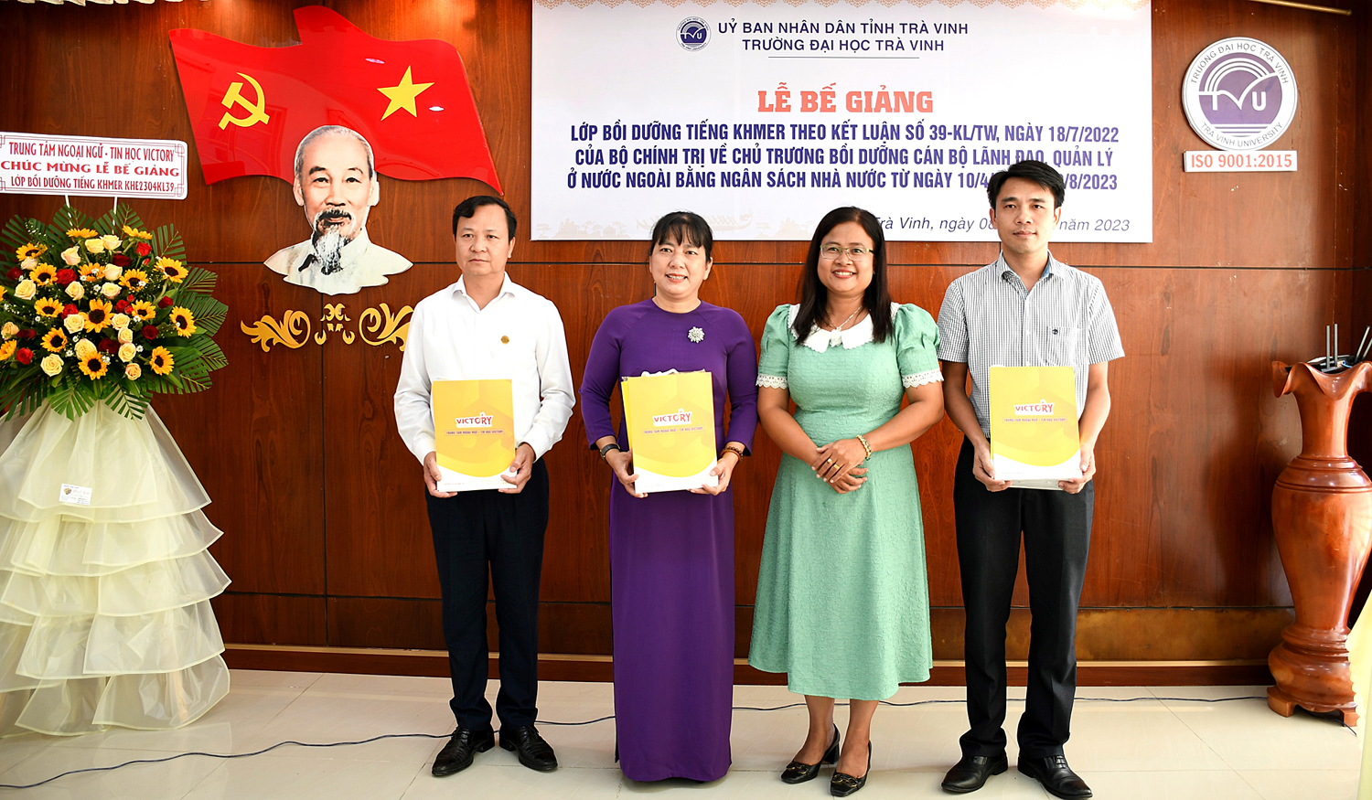 Closing ceremony of Khmer language training class for officials in 2023