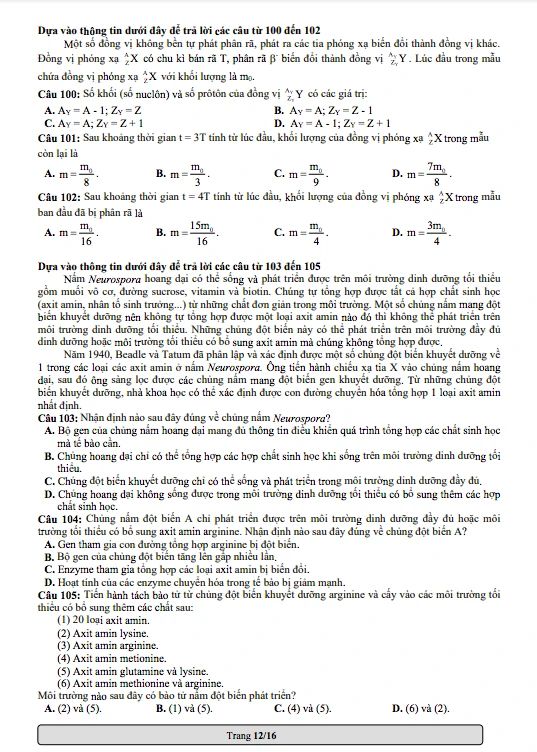 Đề minh họa kỳ thi đánh giá năng lực ĐH Quốc gia TP.HCM năm 2024- Ảnh 14.